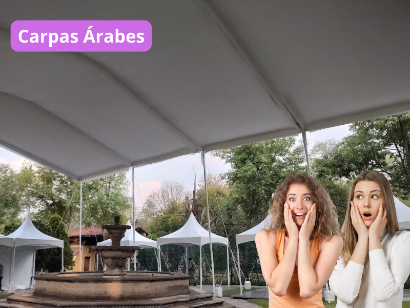 Sorprende a tus invitados con la belleza de carpas árabe en tu evento